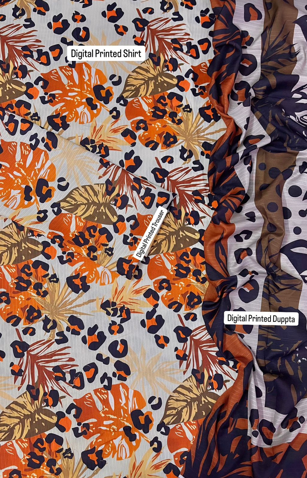 Boroque Premium Bana Dora Digital Karandi 3-Piece Suit [Unstitched]