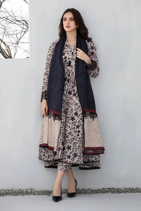 Boroque Premium Bana Dora Digital Karandi 3-Piece Suit [Unstitched]