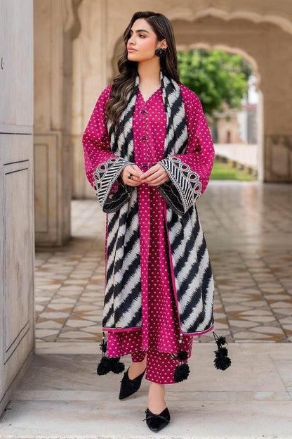 Boroque Premium Bana Dora Digital Karandi 3-Piece Suit [Unstitched]