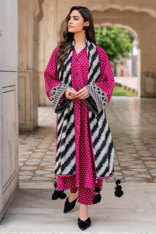 Boroque Premium Bana Dora Digital Karandi 3-Piece Suit [Unstitched]