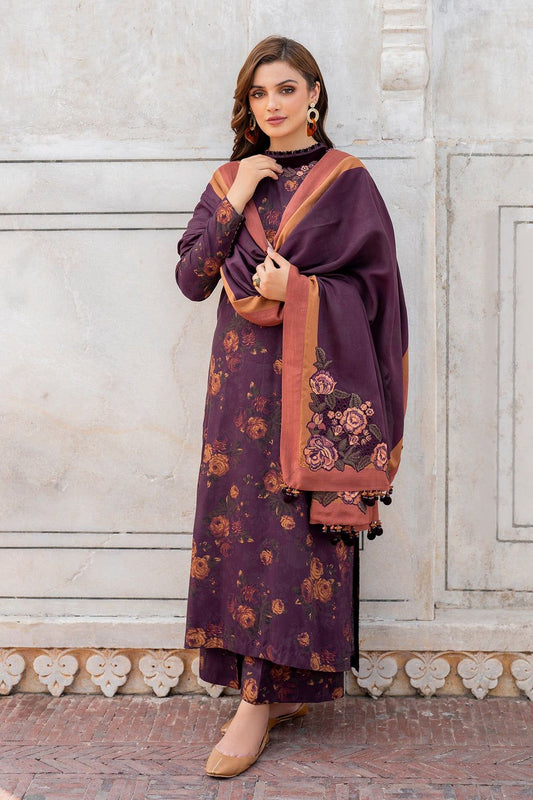 Boroque Premium Bana Dora Digital Karandi 3-Piece Suit [Unstitched]