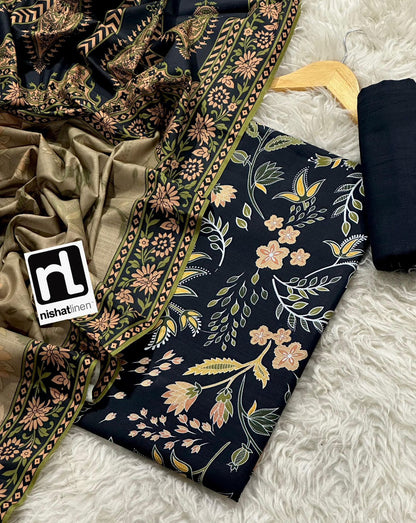 Nishat Premium Printed Khaddar 3-Piece Suit [Unstitched]