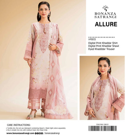 Bonanza Premium Printed Khaddar 3-Piece Suit [Unstitched]