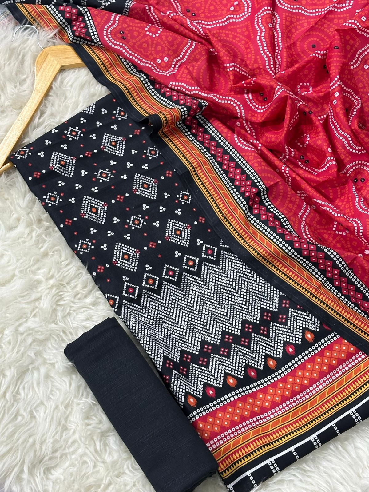Gul-Ahmed Premium Printed Khaddar 3-Piece Suit [Unstitched]