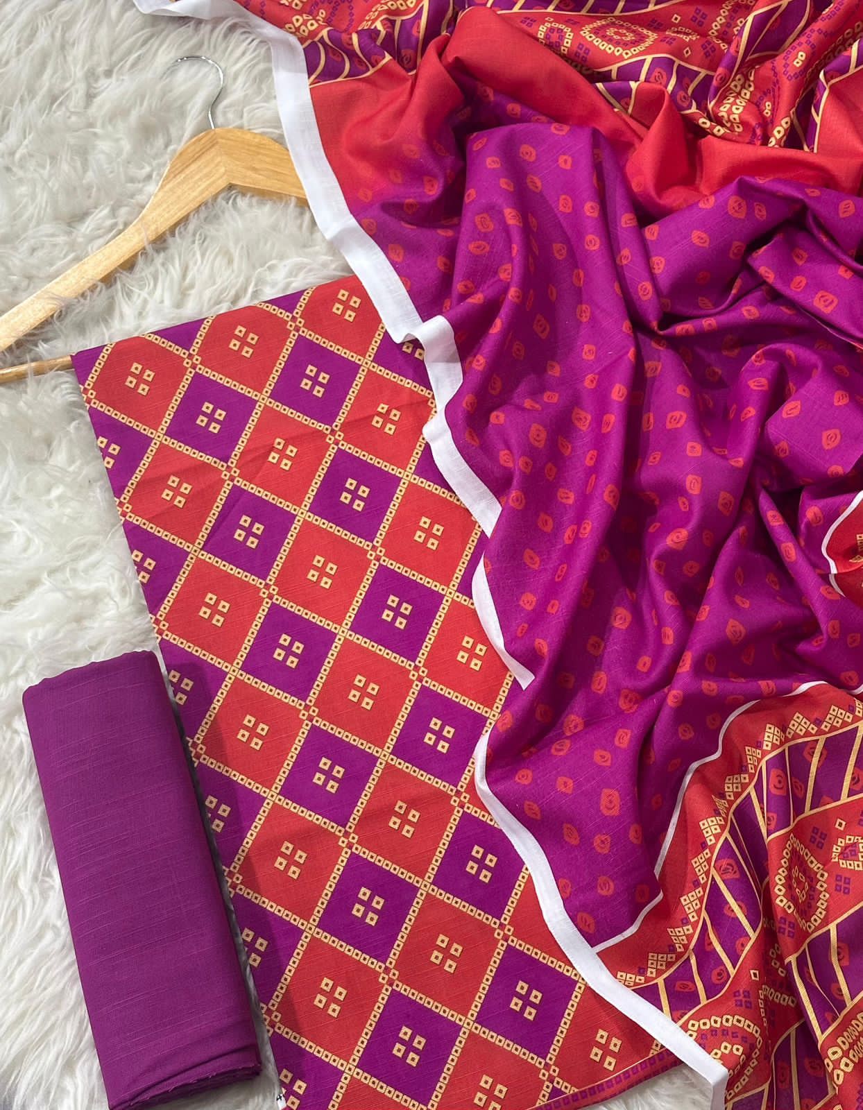 Gul-Ahmed Premium Printed Khaddar 3-Piece Suit [Unstitched]